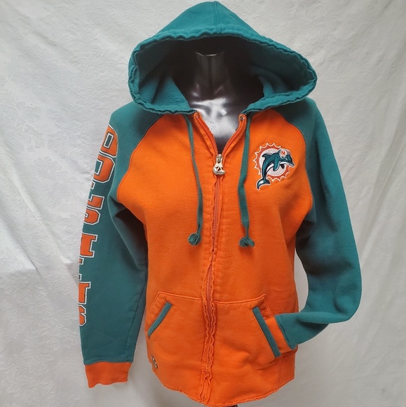 Reebok Tops - Miami Dolphins Women's Zip Hoodie med NFL Reebok